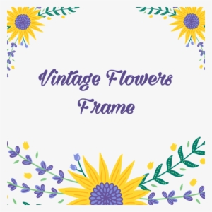 Vintage Flowers Floral Frame With Typography Vector, - Kap-verde Flugzeugverkehrplakat Karte