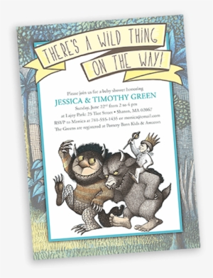 Where The Wild Things Are Baby Shower Invitaiton - Let The Wild Rumpus Start