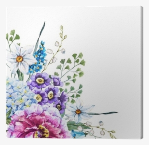 Hand Drawn Watercolor Flowers