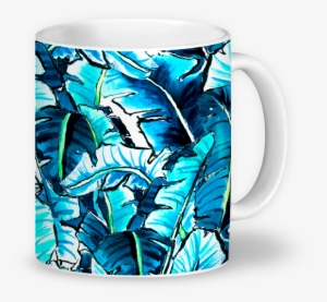 Caneca Watercolor Banana Palm Leaf De Marta Barragán - Watercolor Painting