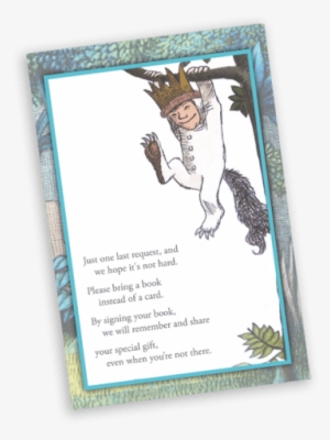Where The Wild Things Are Inspired Book Card Insert - Wild Things Are Cartoon