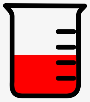 Beaker, Glassware, Science, Equipment, Chemistry - Red Beaker Clipart