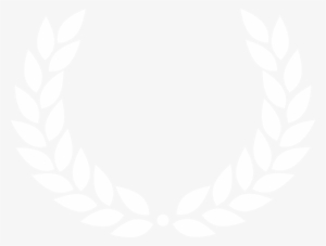 Small - White Laurel Wreath Png