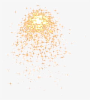 Golddust Stars Glitter Sparkle Volcano - Gold Dust Transparent Png