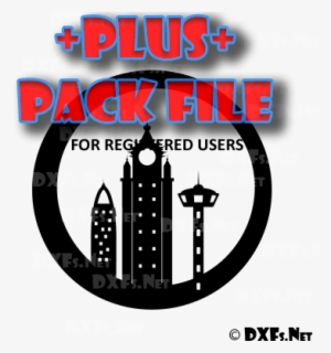 Dxf223-p City Silhouette Design Ready To Cut Cnc Dxf - Computer File