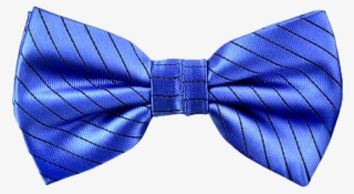 Lined Isaac Bow Tie In Cobalt Blue - Formal Wear