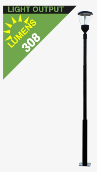 Po10 Solar Post Light Balmoral Single Lamp Heavy Duty - Solar Pole Lights
