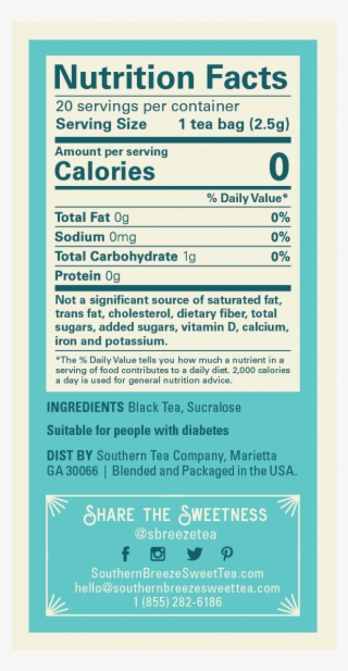 Original Cold Brew Sweet Tea - Poster