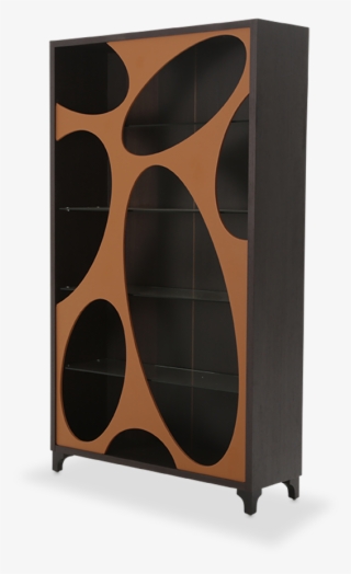 21 Cosmopolitan Orange Curio Cabinet - Wine Rack