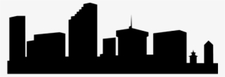 Skyscraper Clipart Generic - City Skyline Silhouette Black