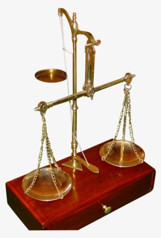 Apothecary Scale With Very Unusual Weights - Brass