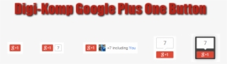 Digi Komp Google Plus One Button, By Digi Komp