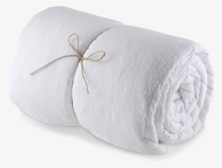 Optical White Pre-washed Linen Quilt - Butterfly