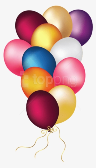 Free Png Download Colorful Balloons Transparent Png - Globos De Cumpleaños Png