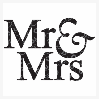 Mr & Mrs - Calligraphy