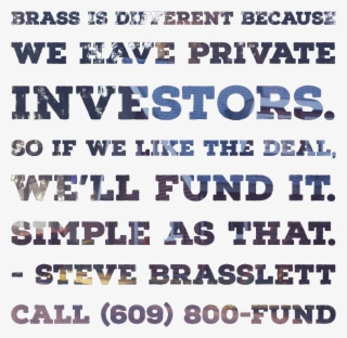 Brass Is Different Because We Have Private Investors - Navy Building