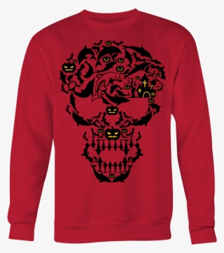Halloween Skull Dolphin - Long-sleeved T-shirt