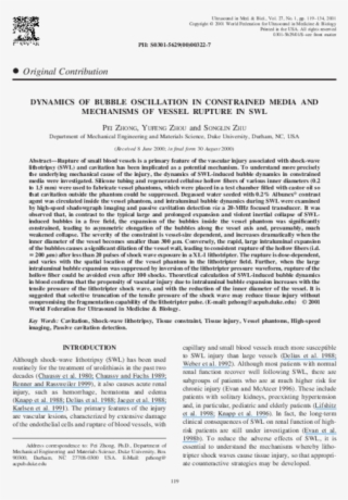 Dynamics Of Lithotripter Shock Wave Induced Bubble