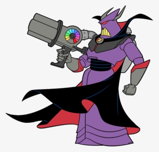 Emperor Zurg Holding His Gun - Cartoon