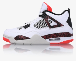 Jordan 4 Retro White Black Bright Crimson