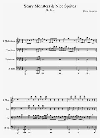 Scary Monsters & Nice Sprites Sheet Music Composed - Raindrops Keep Falling On My Head Score