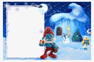 Free Png Best Stock Photos Winter Holiday Kids Png - Smurfs Frame Png