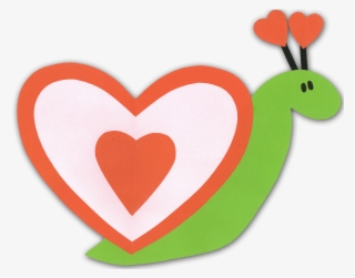 Heart Valentine's Day Organ Clip Art - Snail Made Out Of Hearts