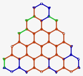 Triangular Honeycomb With 15 Hexagons Made From Hosigons, - Graphene