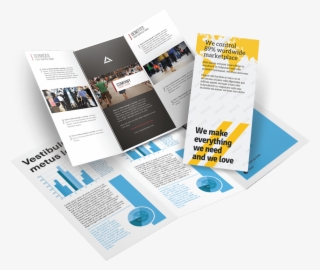 Professional Brochure Design And Printing - Brochure Mockup Png