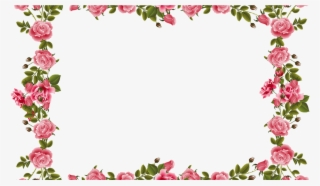 Red Rose Flower Border Design Designs Quotes - Bordes De Flores Png ...