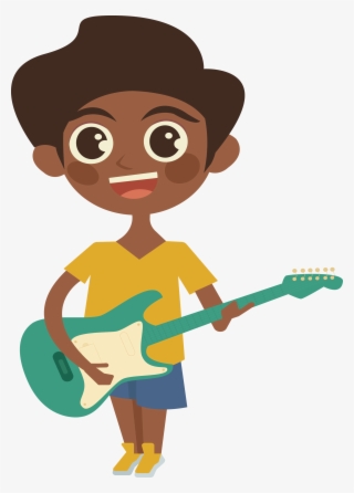Art Transprent Png Free Download - เด็ก เล่น กีตาร์ การ์ตูน