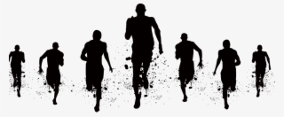 Sport Png Images - Silhouette Of People Running