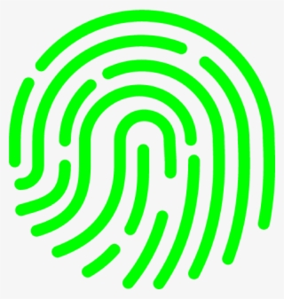 Fingerprints Icon Green - 指纹 素材
