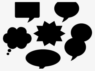 Speech Balloons - Comic Speech Bubble Silhouette