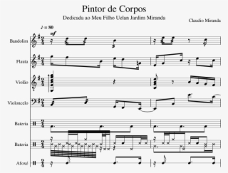 Pintor De Corpos Dedicada A Uelan Jardim Miranda Piano - Sheet Music