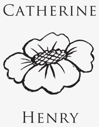 Vintage Names Flower Stamp - Line Art