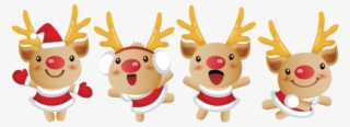 Reindeer Christmas Santa Clauss Hq Image Free Png - Christmas Cartoon Free Png