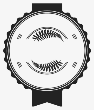 Badge With Leaves Rubber Stamp - Worcester State Logo