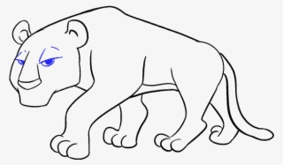 Collection Of Free Drawing Download On Ubisafe - Tiger Cartoon Drawing Easy