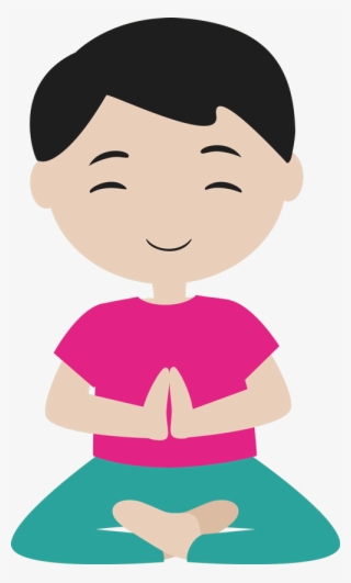 Meditation And Yoga For Kids - Cartoon