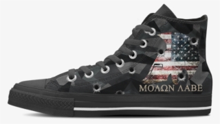 Molon Labe Ii Men's High Top Shoes - Galaxy Shoes