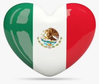 Mexico Flag Clipart Png - Mexico Flag Heart