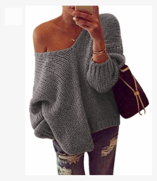 6 Colors Sexy Plain Women's Pullover Jumper Sweaters - Big Sweatshirts And Ripped Jeans
