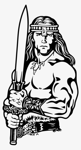 Alt1 Conan The Barbarian, Silhouette Art, Airbrush, - Conan The Barbarian Stencil