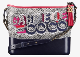 Chanel Grey/navy Blue Tweed/calfskin Gabrielle Hobo - Gabrielle Coco Chanel Bag