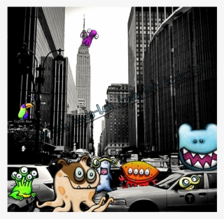 8th Avenue By Kudu-lah / Awesome Critter Artwork Featuring - Skyscraper