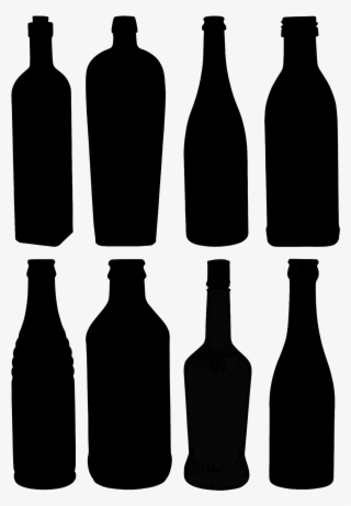 Glass Bottles Silhouette - Glass Bottle