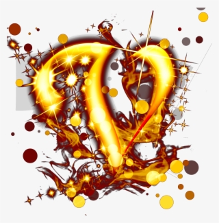 Gold Light Effect Letters Psd Png And - Graphic Design