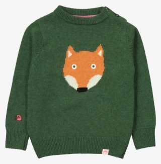 Tootsa Macginty Kelly Green Fox Jacquard Knit Baby - Cardigan