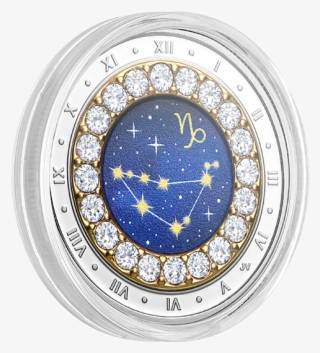 Pure Silver Coin Made With Swarovski Crystals - Mosaic